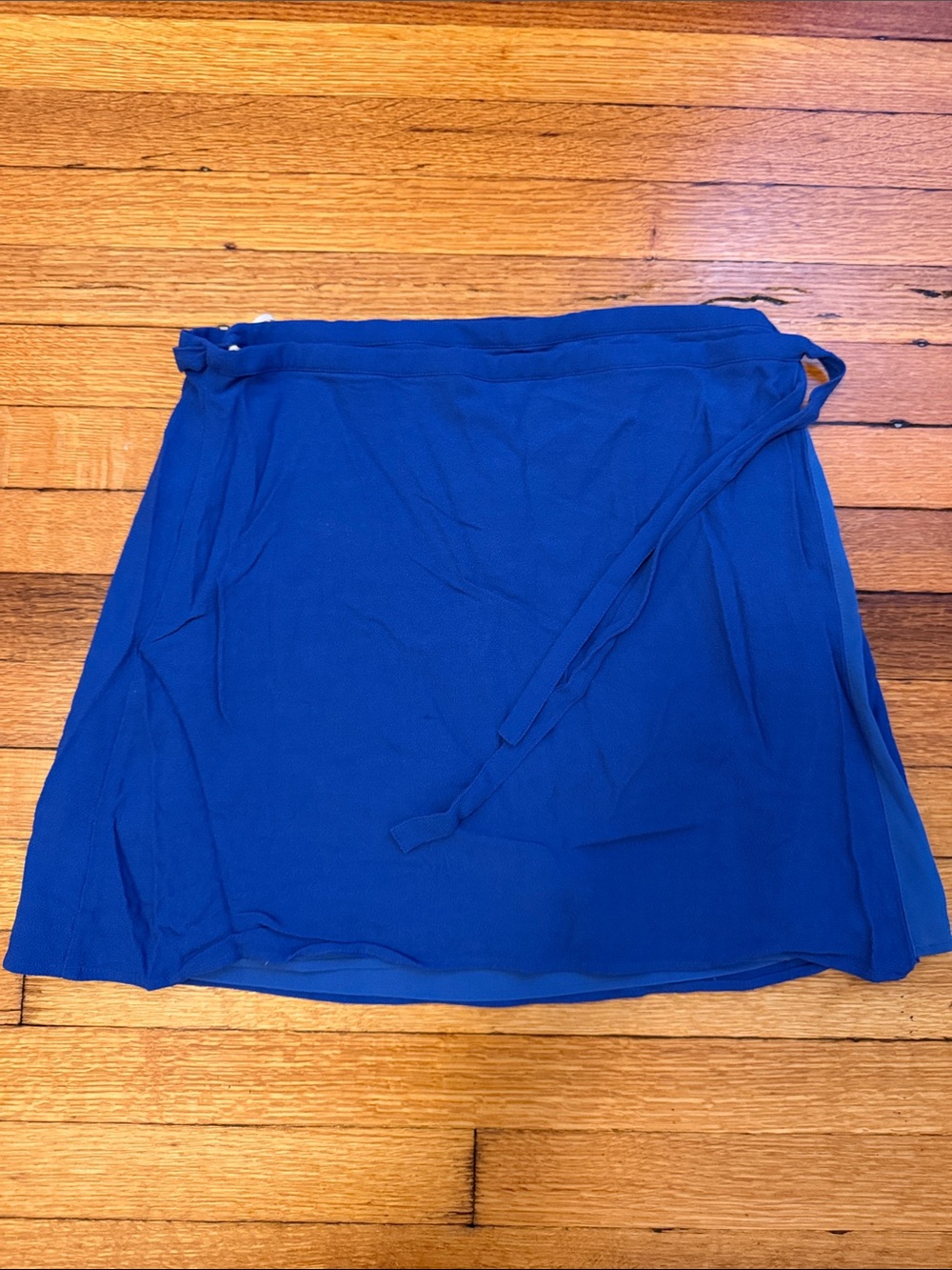 Sunday Best Cobalt Blue Mini Wrap Skirt